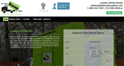 Desktop Screenshot of londonbinrental.com